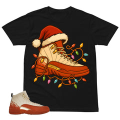 Christmas Light Sneaker Shirt - Match Eastside Golf x Air Jordan 12 'Out the Mud'