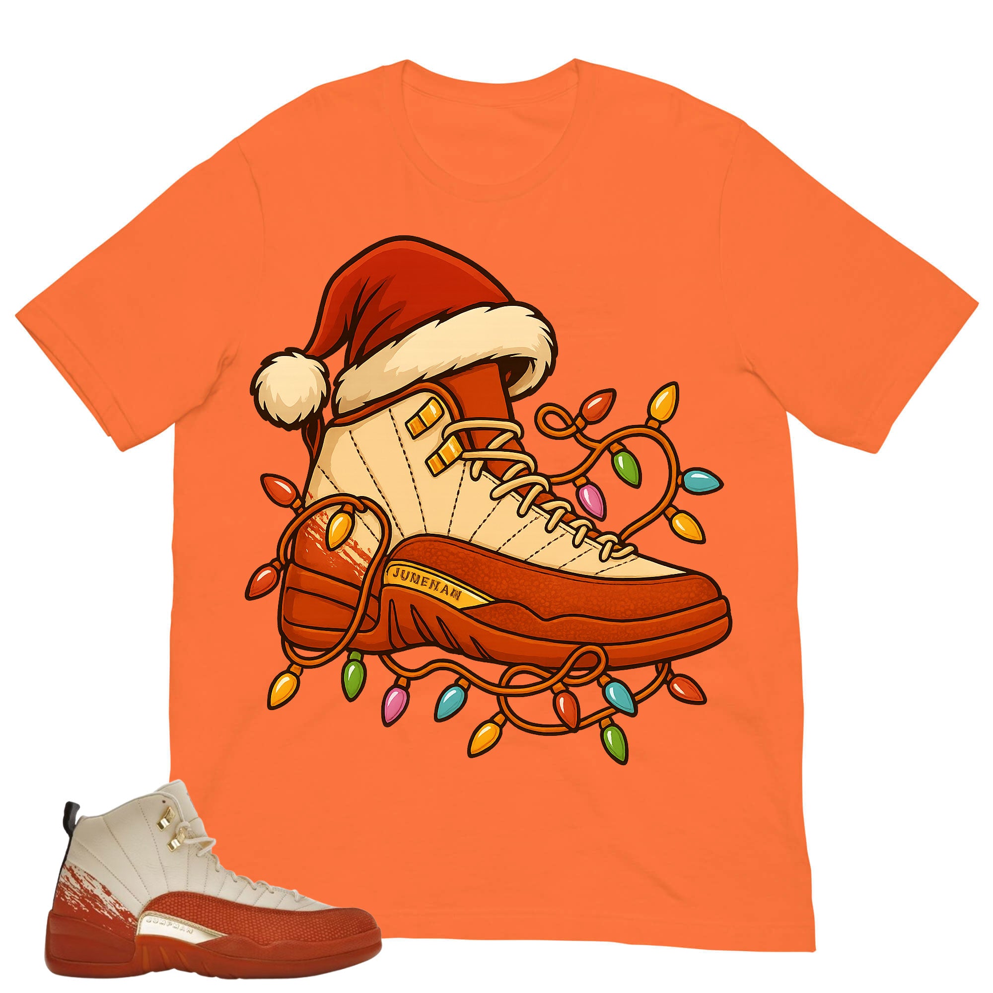 Christmas Light Sneaker Shirt - Match Eastside Golf x Air Jordan 12 'Out the Mud'