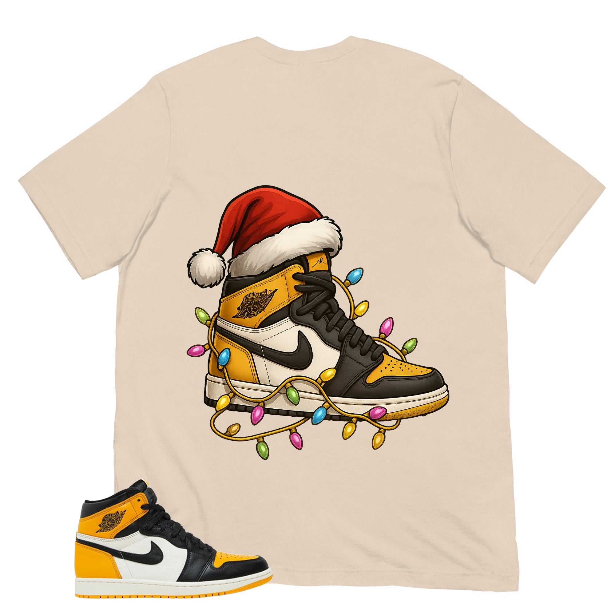 Christmas Light Sneaker Shirt - Match Air Jordan 1 Yellow Toe