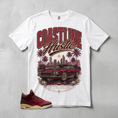 Coastline Hustle Graphic Tee - Shirt To Match Air Jordan 3 Bin23