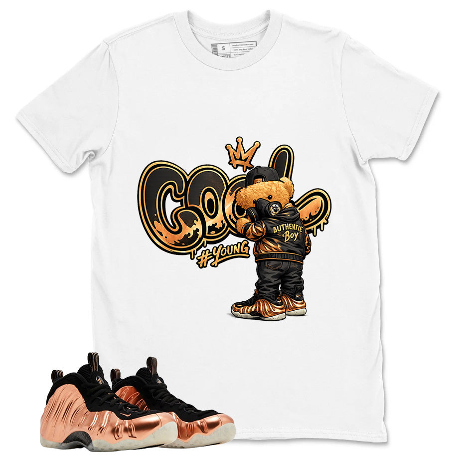 Cool Boy Graphic Tee, Shirt to Match Air Foamposite One Copper, Air Foamposite Unisex Black Shirt