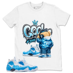 Cool Boy Graphic Tee, Shirt to Match Air Foamposite Pro University Blue, Air Foamposite Unisex Blue Shirt