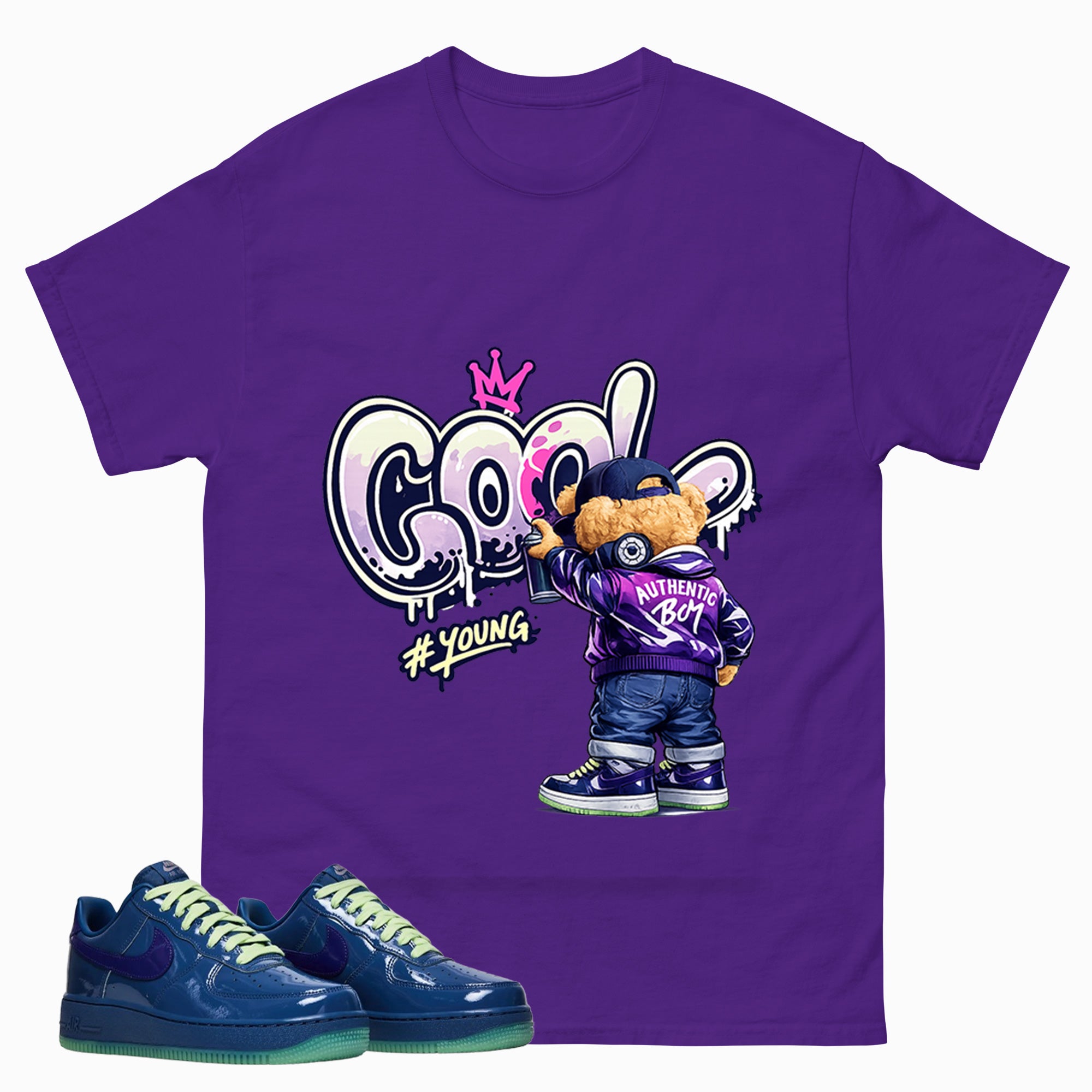 Cool Boy Graphic Tee, Shirt to Match Air Force 1 Mystic Navy, Air Force 1 Unisex Shirt