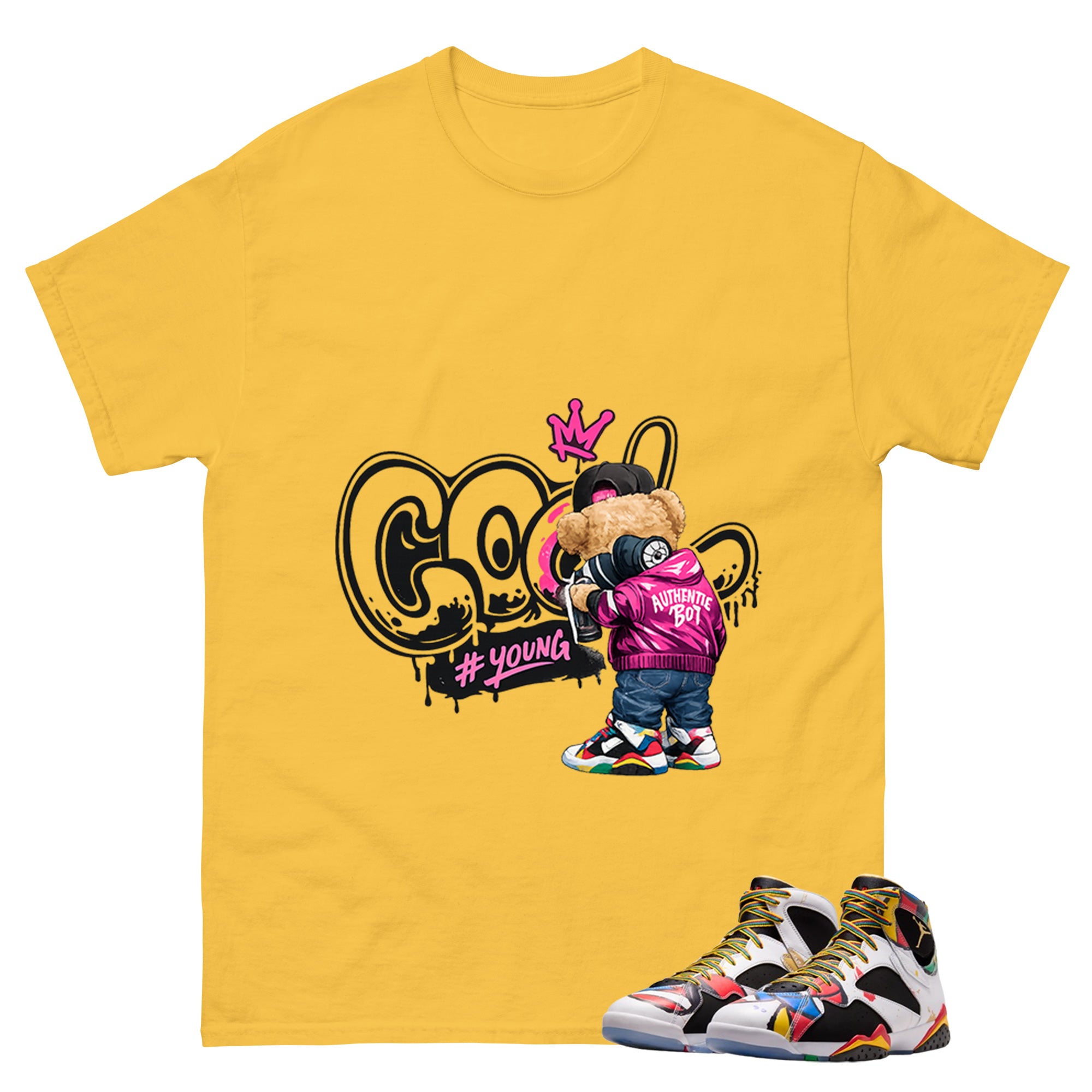Cool Boy Graphic Tee, Shirt to Match Air Jordan 7 Miro, Air Jordan 7 Miro Unisex Shirt