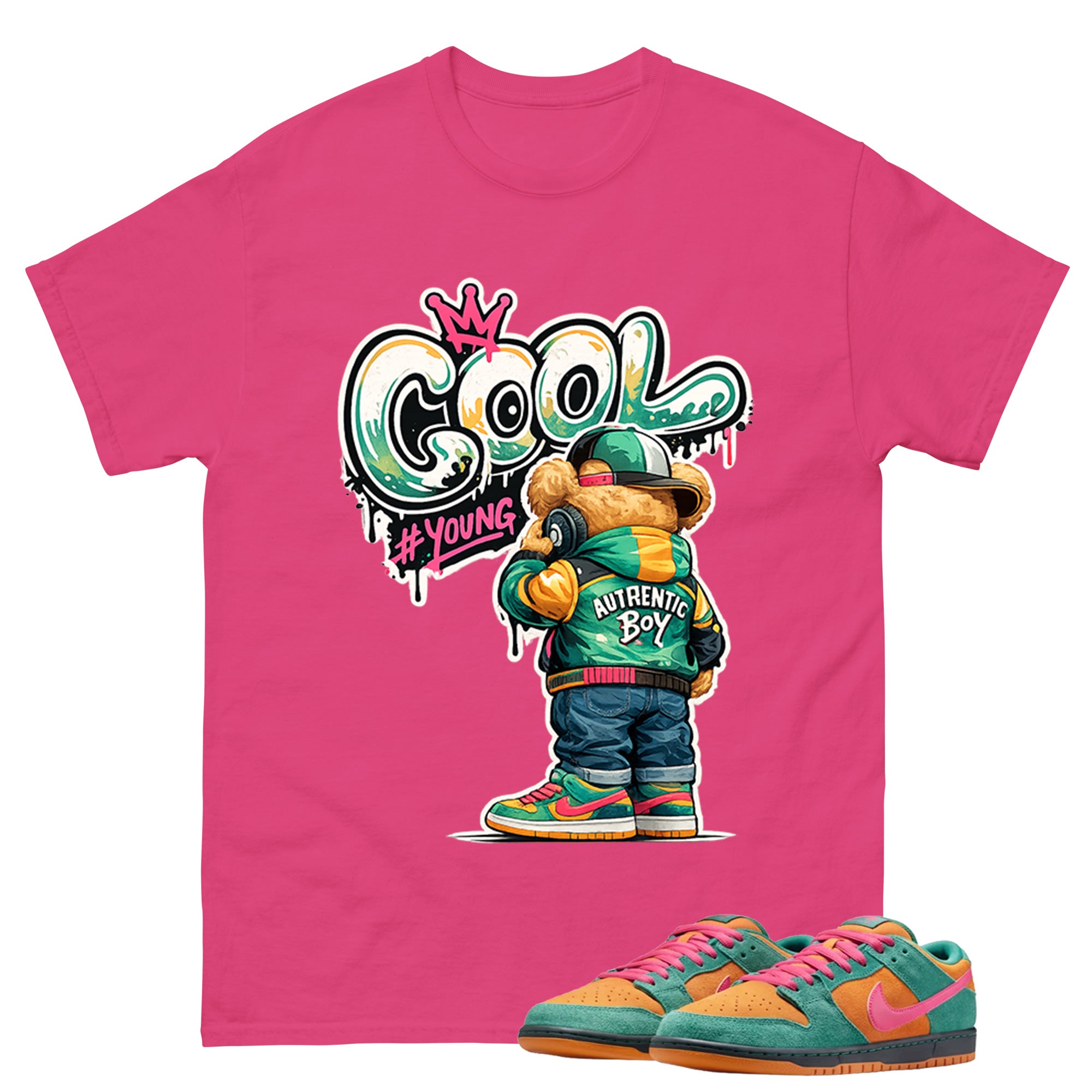 Cool Boy Graphic Tee, Shirt to Match SB Dunk Green Noise, SB Dunk Green Noise Watermelon Unisex Shirt
