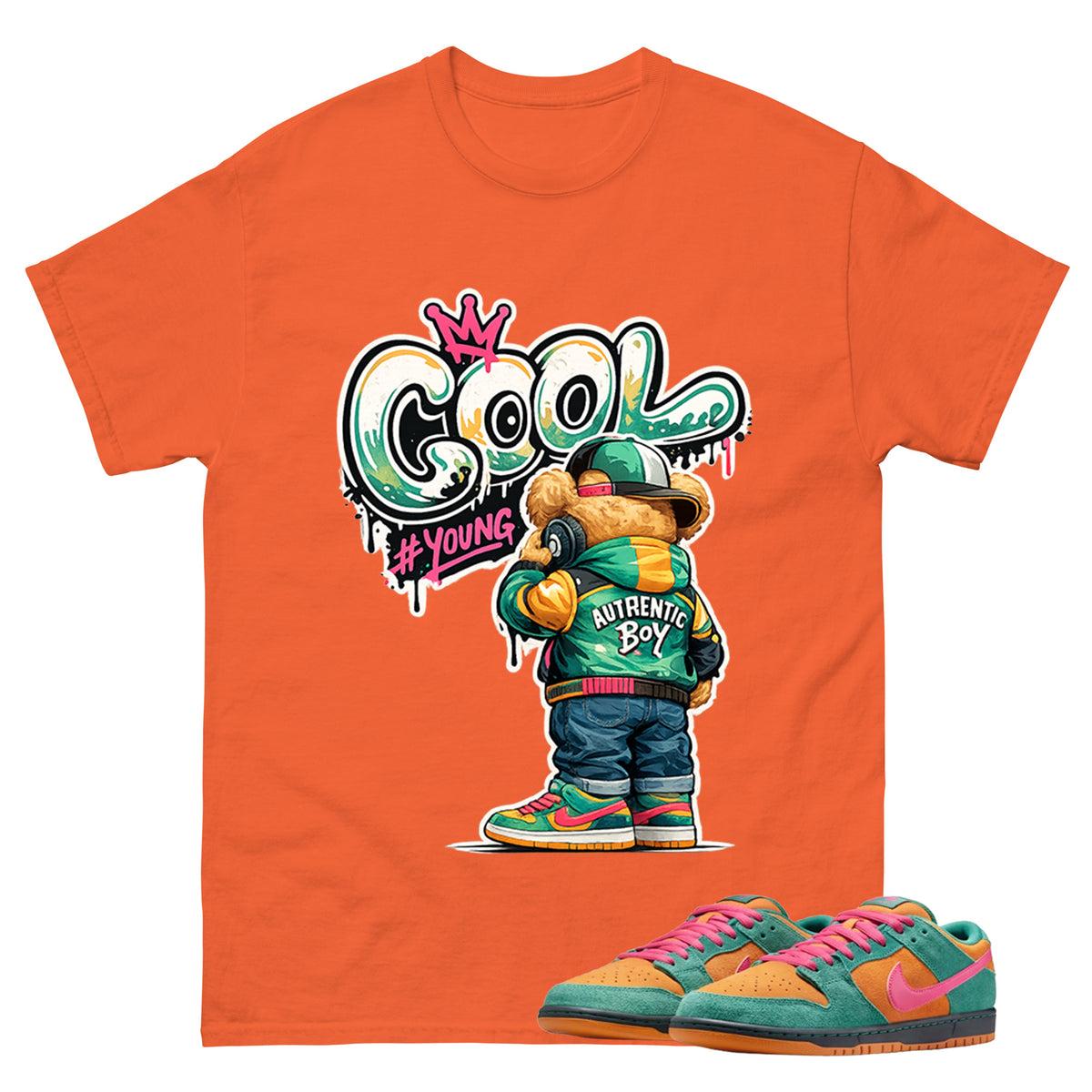 Cool Boy Graphic Tee, Shirt to Match SB Dunk Green Noise, SB Dunk Green Noise Watermelon Unisex Shirt