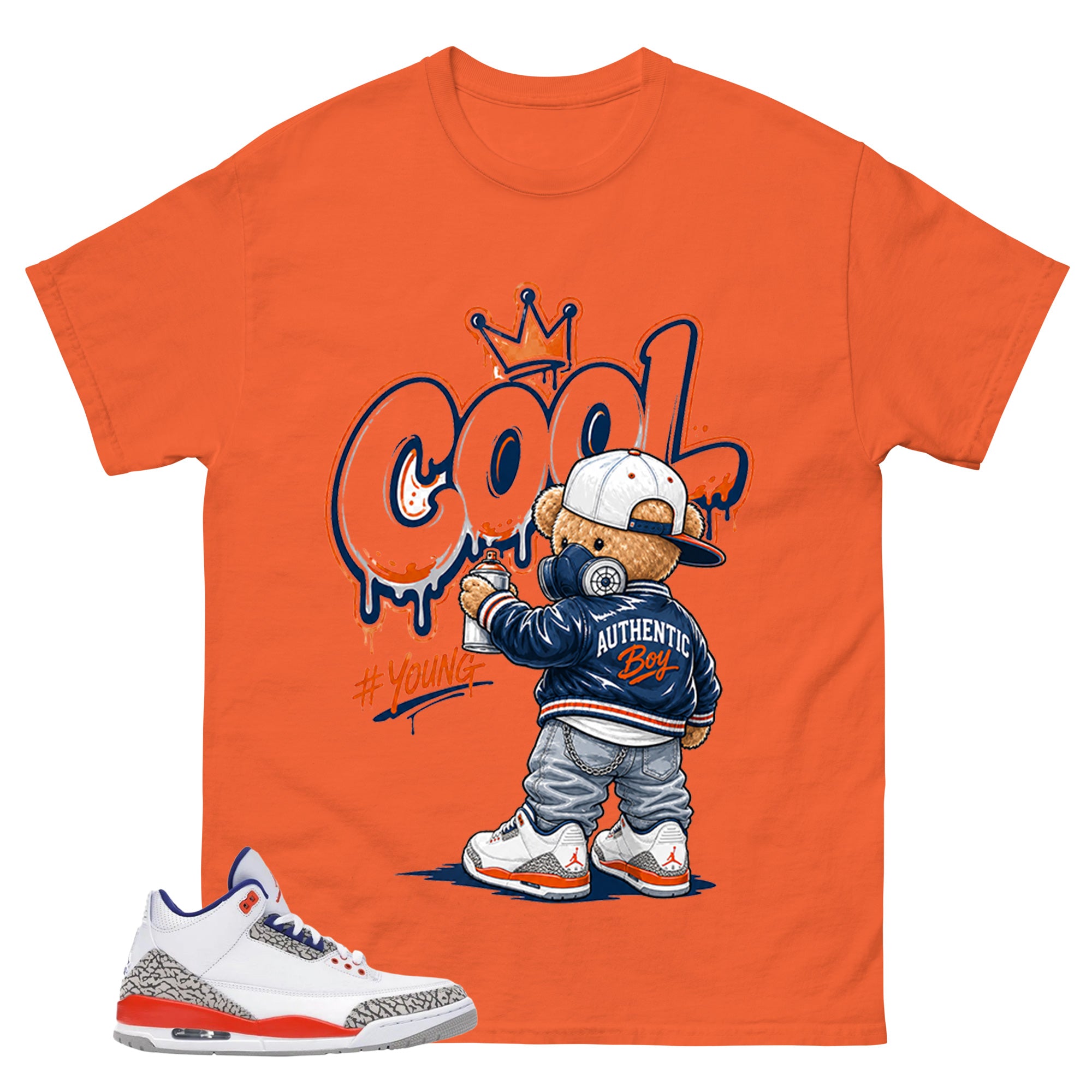 Cool Boy Shirt - Match Blue Air Jordan 3 Knicks