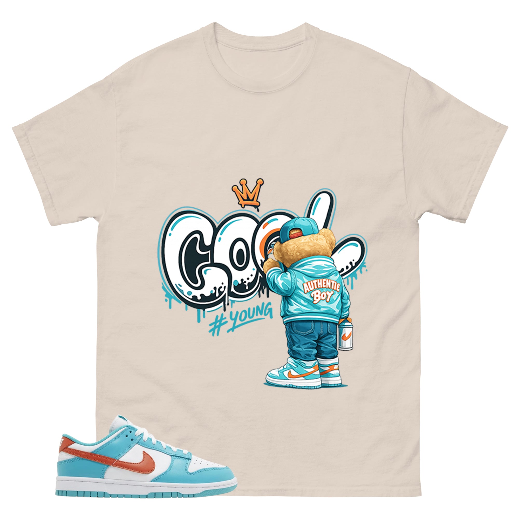 Cool Boy Shirt - Match Green Dunk Low Miami Dolphins