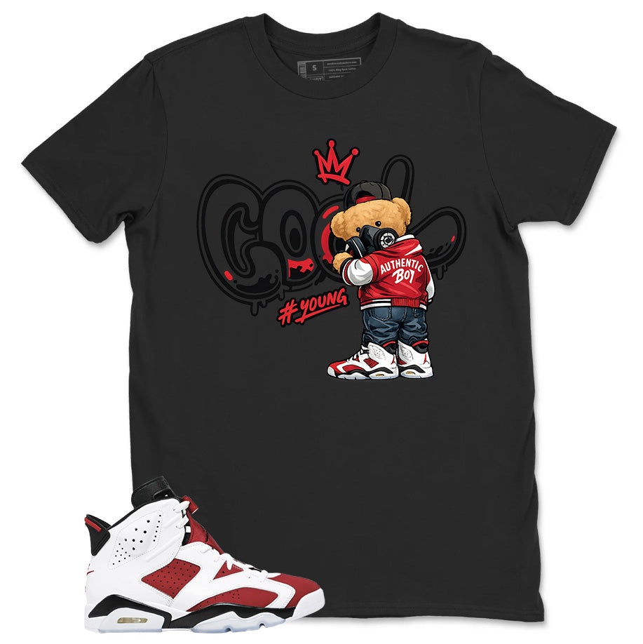 Cool Boy Shirt - Match White Air Jordan 6 Carmine