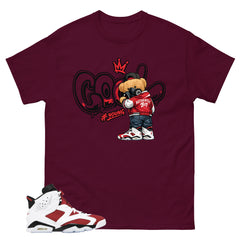 Cool Boy Shirt - Match White Air Jordan 6 Carmine