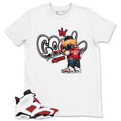 Cool Boy Shirt - Match White Air Jordan 6 Carmine