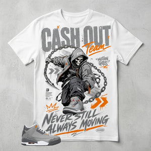 Cool Grey 3s Zadago Shirt Cash Out Team Graphic