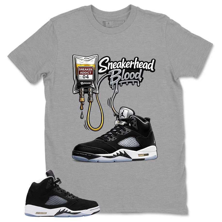 Cool Grey Oreo 5s Zadago Shirt Sneakerhead Blood Graphic