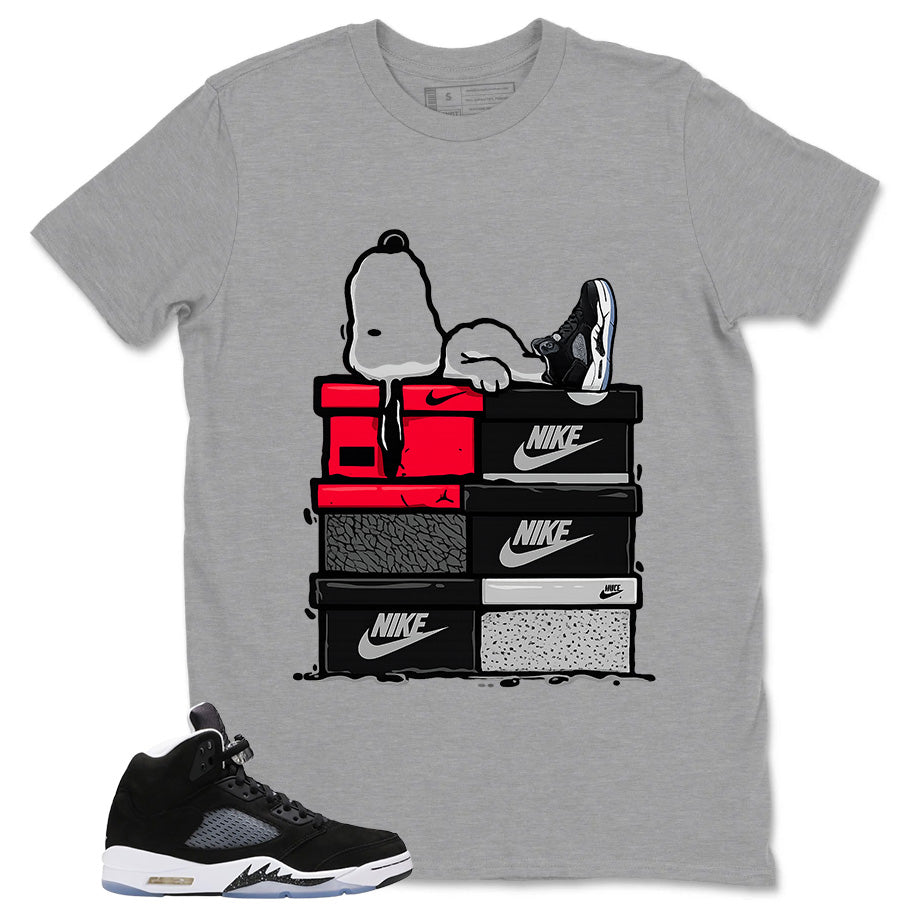 Cool Grey Oreo 5s Zadago Shirt Snoopy Chillin' Graphic