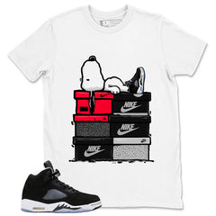 Cool Grey Oreo 5s Zadago Shirt Snoopy Chillin' Graphic