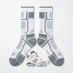 Cool Grey Socks – Air Jordan 6 Retro Inspired Mid-Calf Unisex Crew Socks