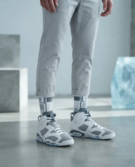 Cool Grey Socks – Air Jordan 6 Retro Inspired Mid-Calf Unisex Crew Socks