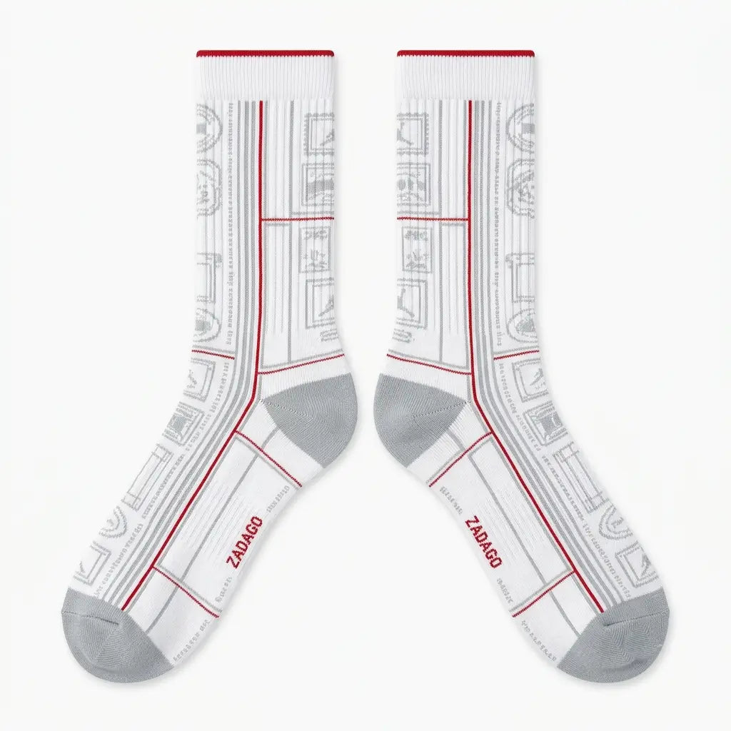 Countdown Pack Sneaker Match Socks – Air Jordan 7 Retro Inspired Mid-Calf Crew Socks Unisex