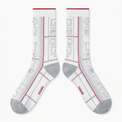 Countdown Pack Sneaker Match Socks – Air Jordan 7 Retro Inspired Mid-Calf Crew Socks Unisex