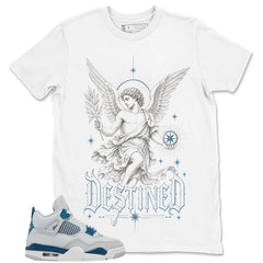 Cream Military Blue 4s Zadago Shirt Destined Graphic