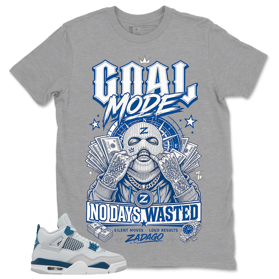 Cream Military Blue 4s Zadago Shirt Goal Mode Graphic