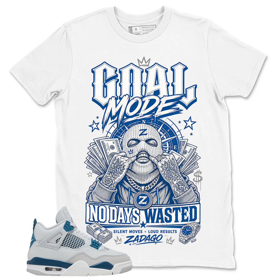 Cream Military Blue 4s Zadago Shirt Goal Mode Graphic