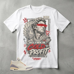 Cream Muslin 3s Zadago Shirt Cold Profit Graphic