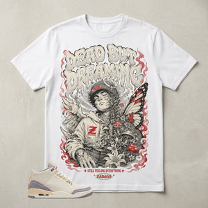 Cream Muslin 3s Zadago Shirt Dead But Dreaming Graphic