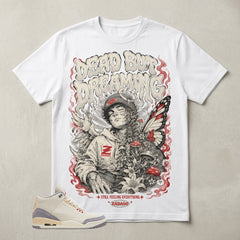 Cream Muslin 3s Zadago Shirt Dead But Dreaming Graphic