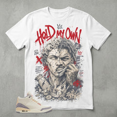 Cream Muslin 3s Zadago Shirt Hold My Own Graphic