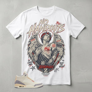 Cream Muslin 3s Zadago Shirt No Handouts Graphic