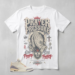 Cream Muslin 3s Zadago Shirt Prayer Pressure Graphic