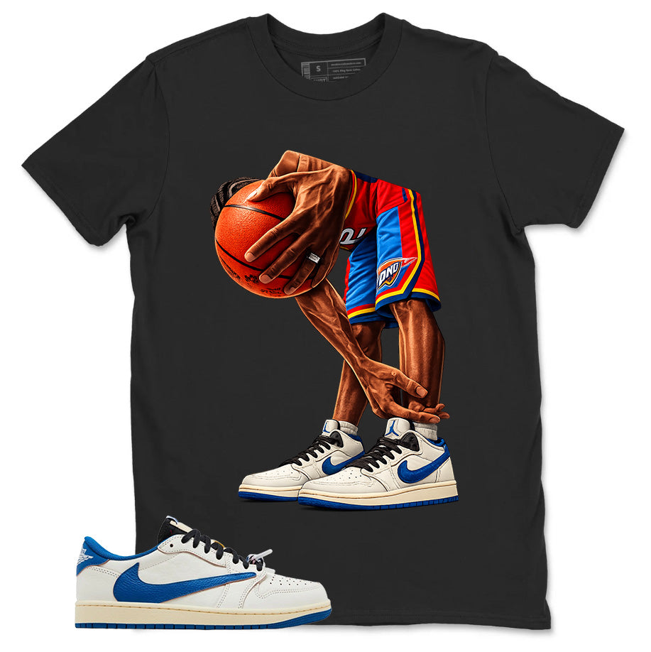 Cream Travis Scott Fragment Sail Military Blue 1s Shirt Ball Time Graphic