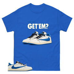 Cream Travis Scott Fragment Sail Military Blue 1s Shirt Did You Get Em Sneaker Graphic