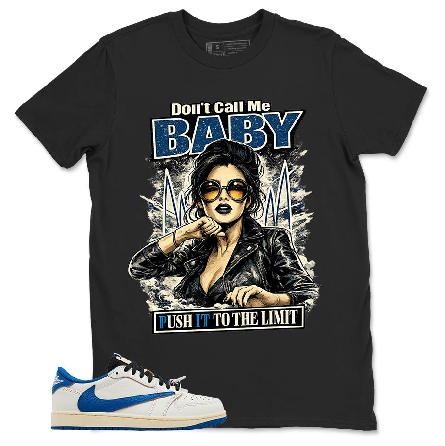 Cream Travis Scott Fragment Sail Military Blue 1s Shirt Don't Call Me Baby Graphic