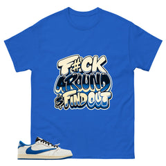 Cream Travis Scott Fragment Sail Military Blue 1s Shirt Fck Around Find Out Graphic