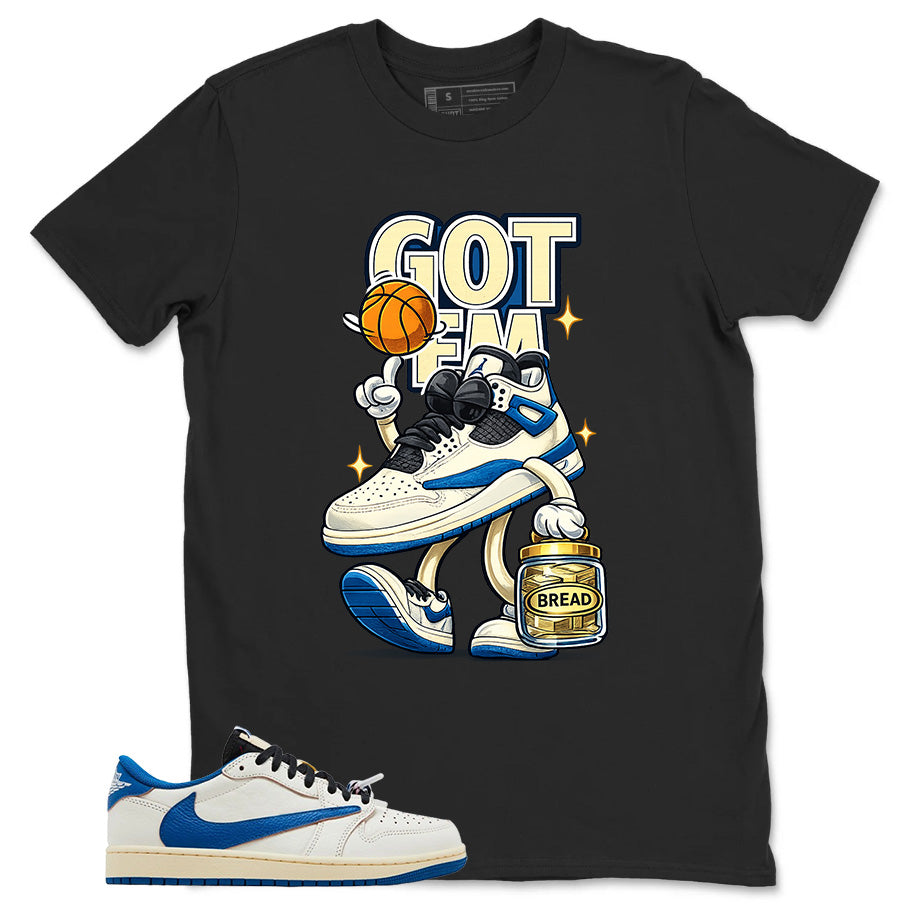 Cream Travis Scott Fragment Sail Military Blue 1s Shirt Got Em Bread Graphic