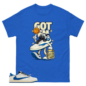 Cream Travis Scott Fragment Sail Military Blue 1s Shirt Got Em Bread Graphic