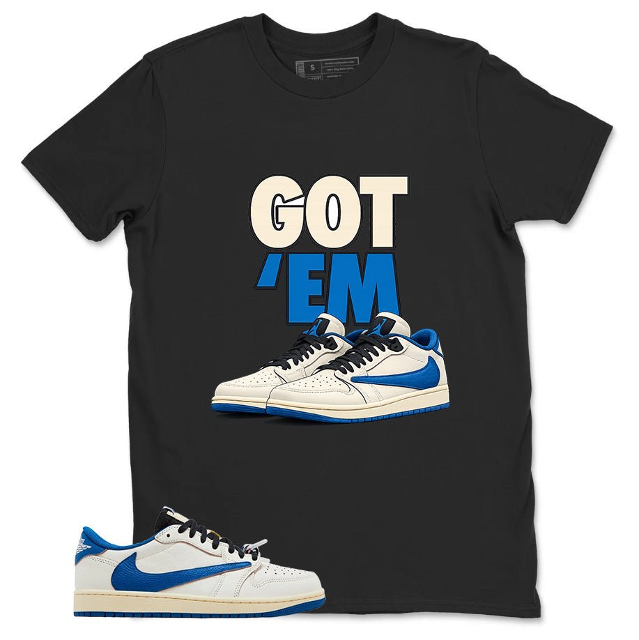 Cream Travis Scott Fragment Sail Military Blue 1s Shirt Got Em Graphic