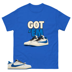 Cream Travis Scott Fragment Sail Military Blue 1s Shirt Got Em Graphic