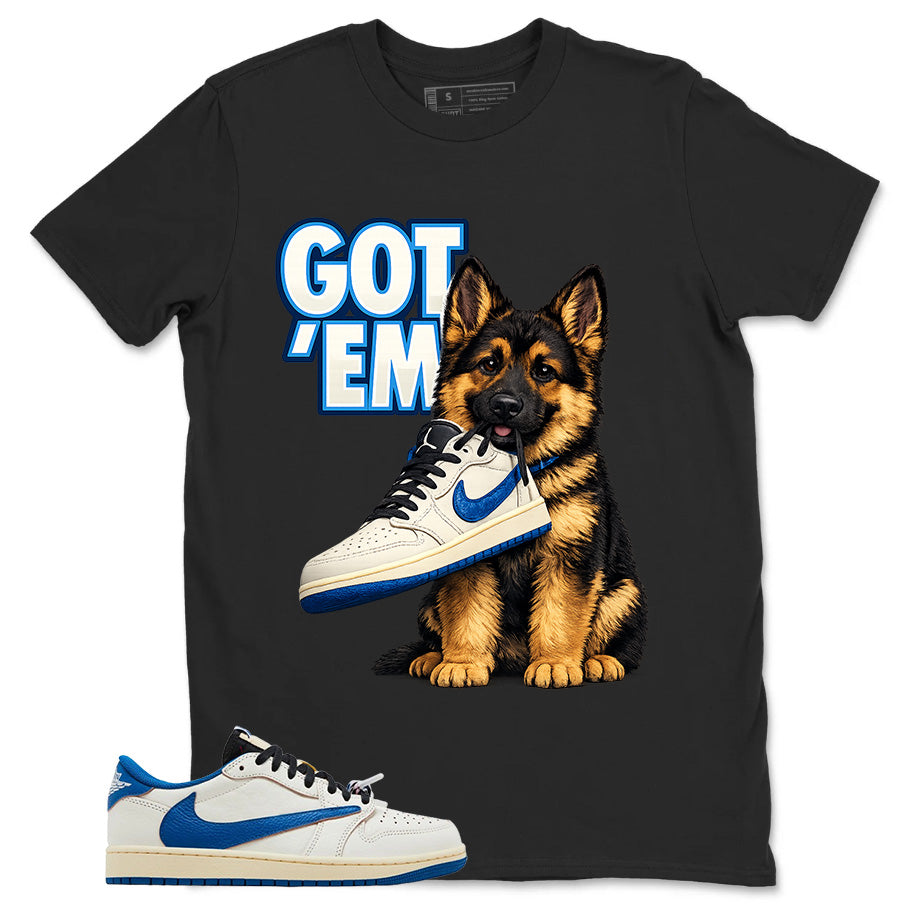 Cream Travis Scott Fragment Sail Military Blue 1s Shirt Got Em GS Graphic