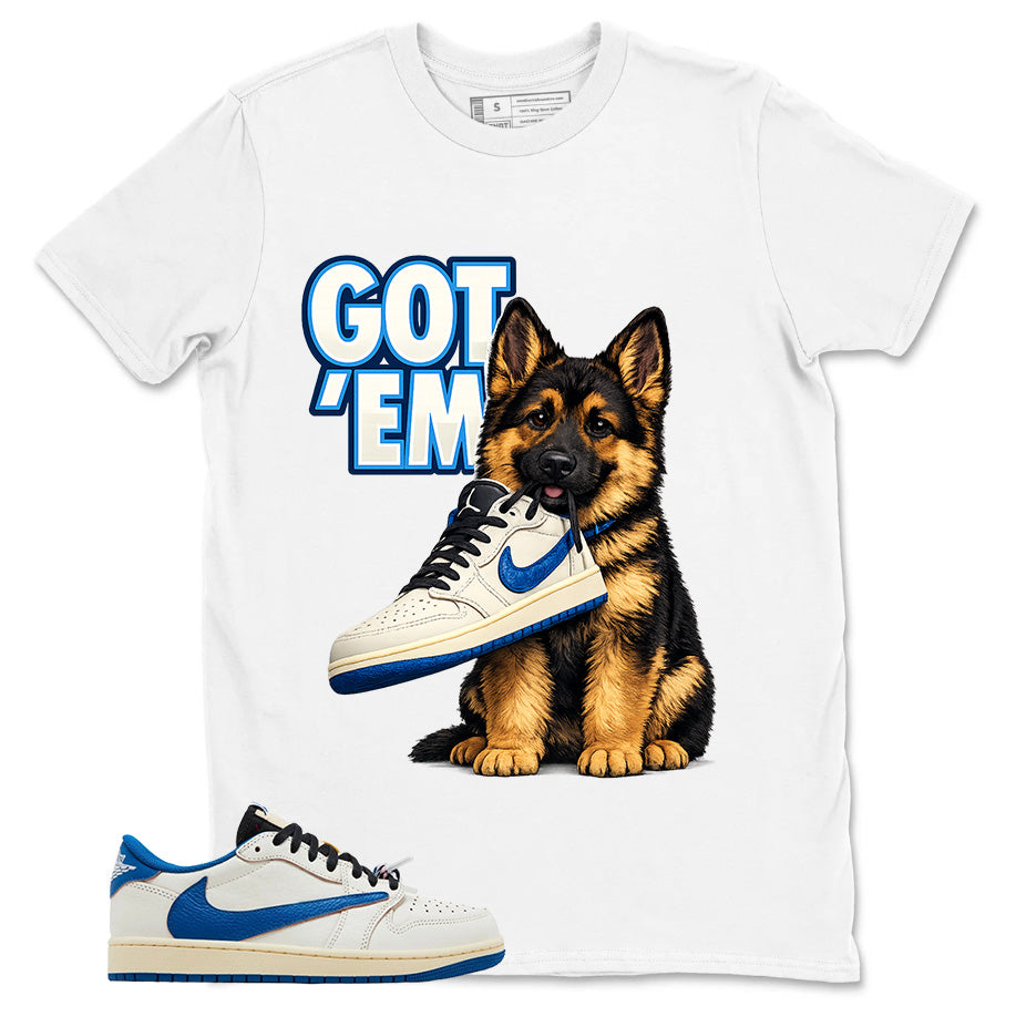 Cream Travis Scott Fragment Sail Military Blue 1s Shirt Got Em GS Graphic