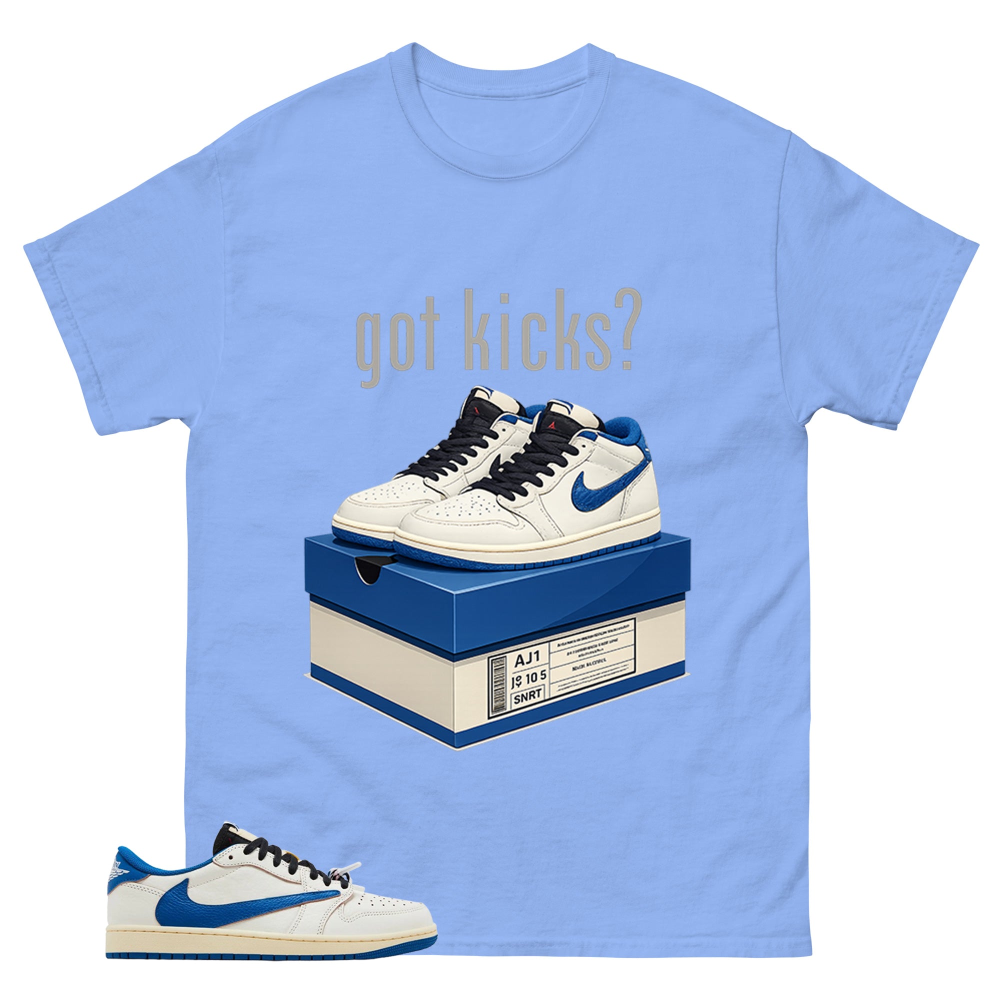 Cream Travis Scott Fragment Sail Military Blue 1s Shirt Got Kicks Graphic