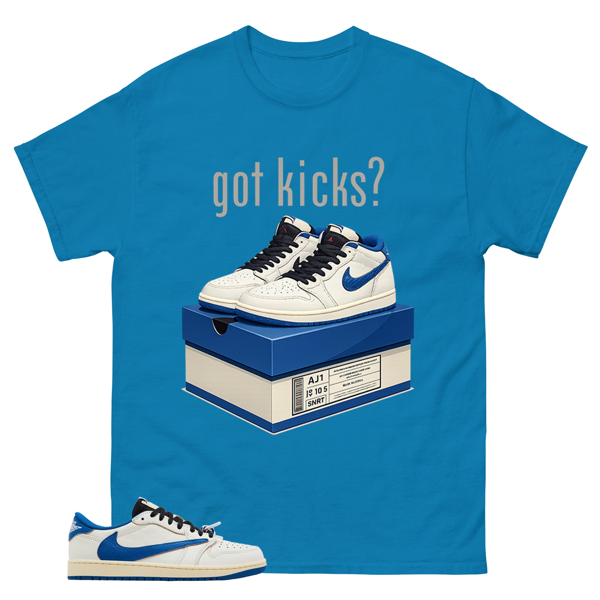 Cream Travis Scott Fragment Sail Military Blue 1s Shirt Got Kicks Graphic