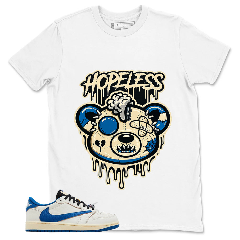 Cream Travis Scott Fragment Sail Military Blue 1s Shirt Hopeless Graphic