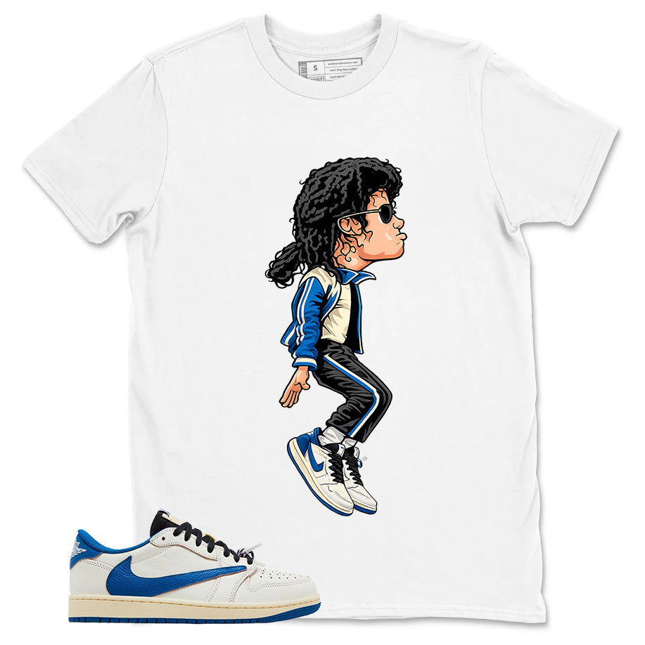 Cream Travis Scott Fragment Sail Military Blue 1s Shirt M.Jackson Tiptoe Graphic