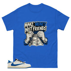 Cream Travis Scott Fragment Sail Military Blue 1s Shirt Make Money Not Friend Graphic