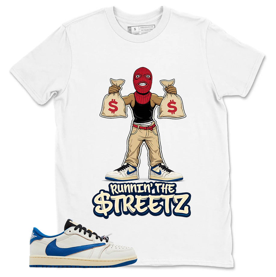 Cream Travis Scott Fragment Sail Military Blue 1s Shirt Runnin The Street Graphic