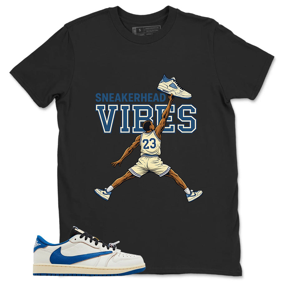Cream Travis Scott Fragment Sail Military Blue 1s Shirt Sneakerhead Vibes Graphic