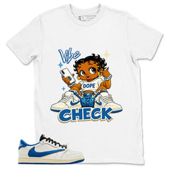 Cream Travis Scott Fragment Sail Military Blue 1s Shirt Vibe Check Graphic